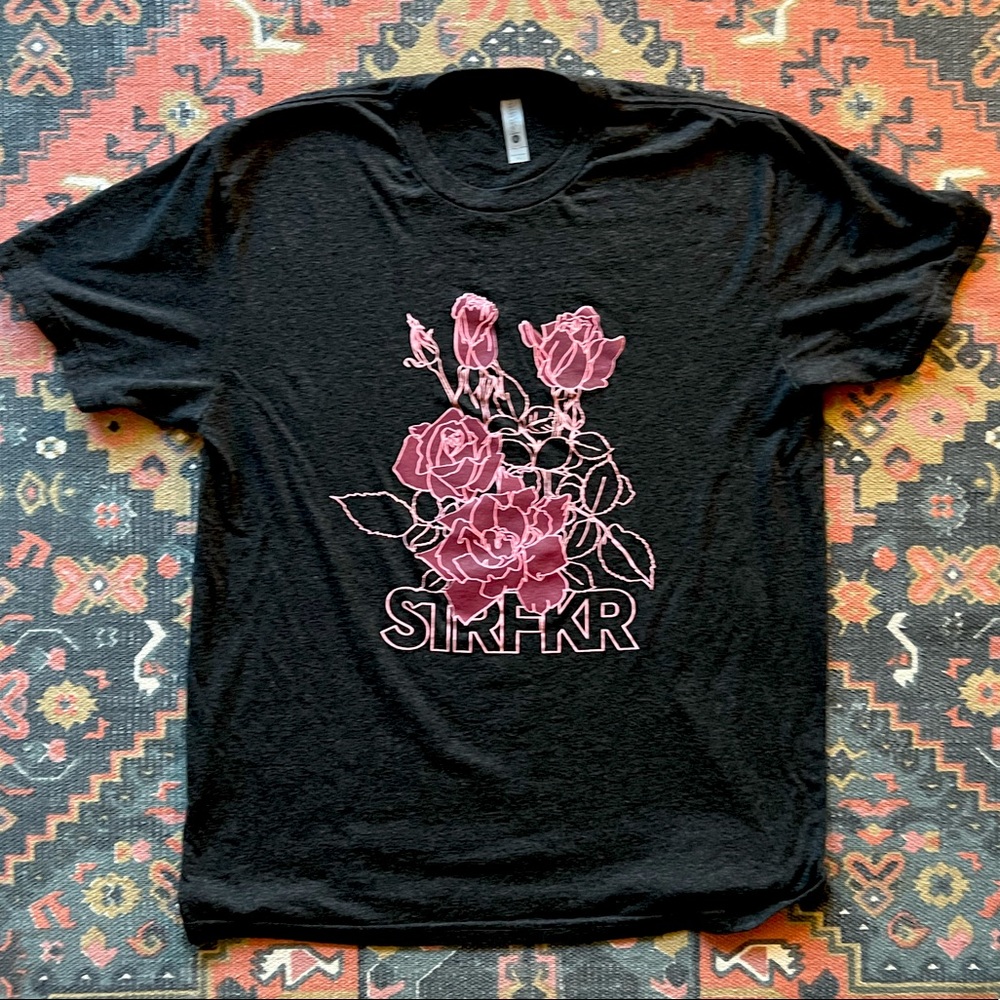 STRFKR Roses T-Shirt (Tri-Blend Black)